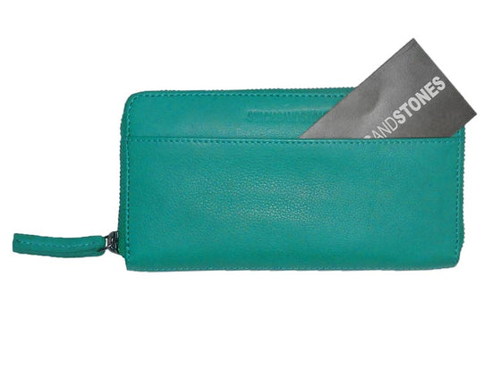 Sticks and Stones - Lederbörse Denver Wallet - Lagoon