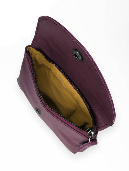 Sticks and Stones - Lederbörse Foggia Wallet - Crushed Violets Kleingeldfach