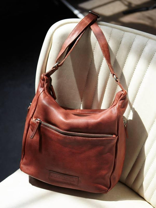 Sticks and Stones - Ledertasche Gaia - Mustang Brown