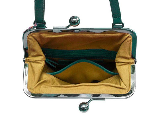 Sticks and Stones - Bügeltasche Lyon Bag - Pine Green Innenansicht