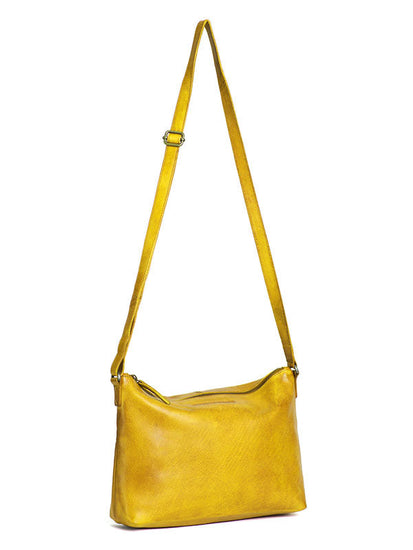 Sticks and Stones - Ledertasche Melrose Bag - Sunflower Yellow