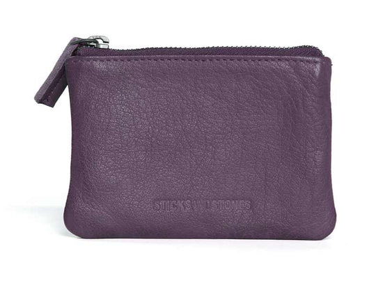 Sticks and Stones - Lederbörse Nice Wallet - Vintage Violet